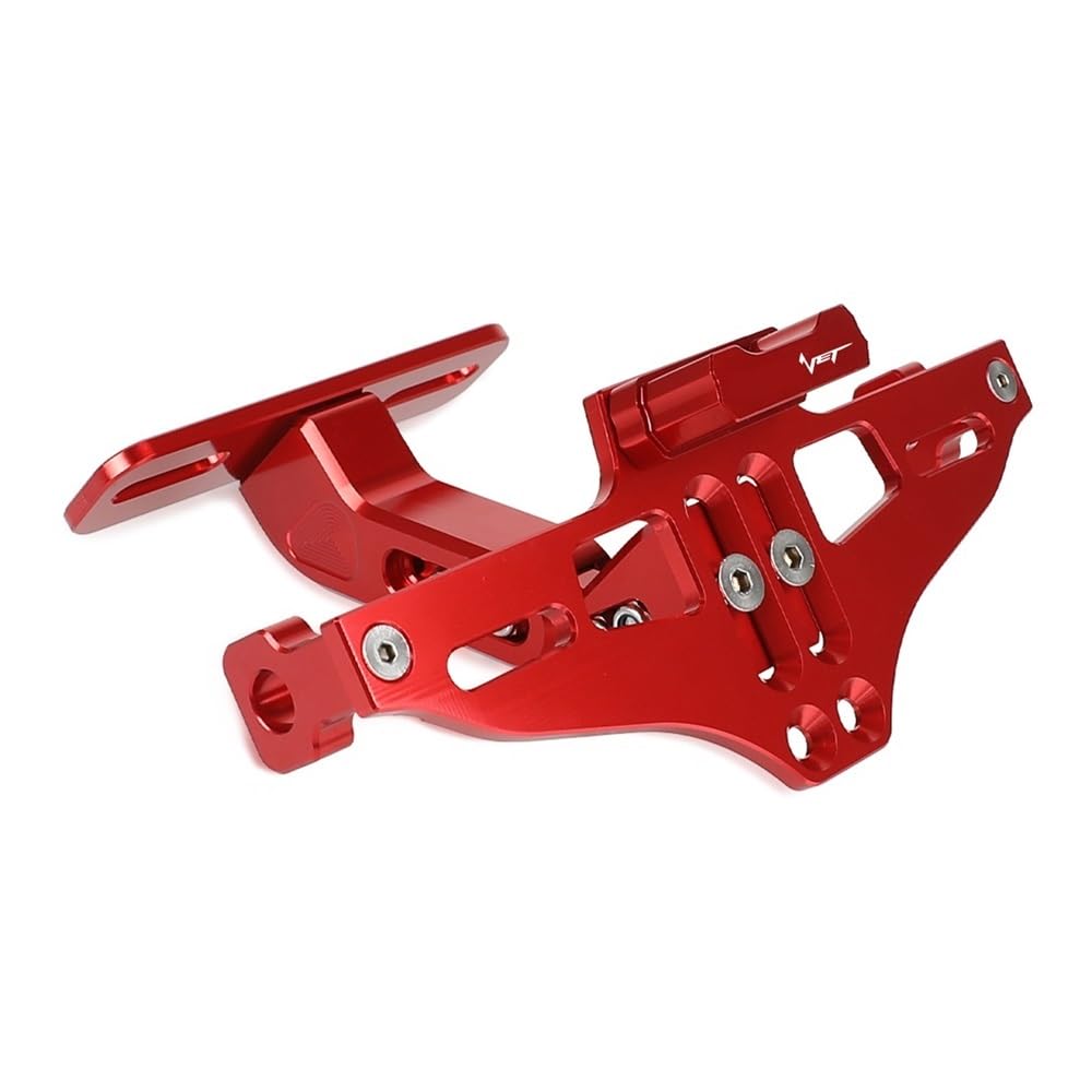Nummernschildhalterung Motorrad Kennzeichenhalter Halterung Hinten Schwanz Orntlich Kennzeichen Für CB600F Für CB600(Red) von Hjiaodq