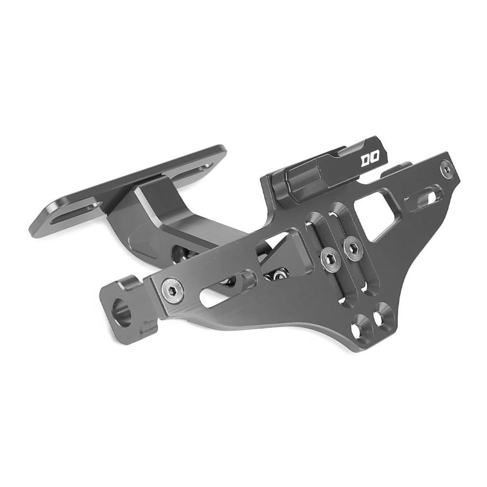 Nummernschildhalterung Motorrad Kennzeichenhalter Hinten Kennzeichenhalter Mit Licht Für 1984–2023(Gray) von Hjiaodq