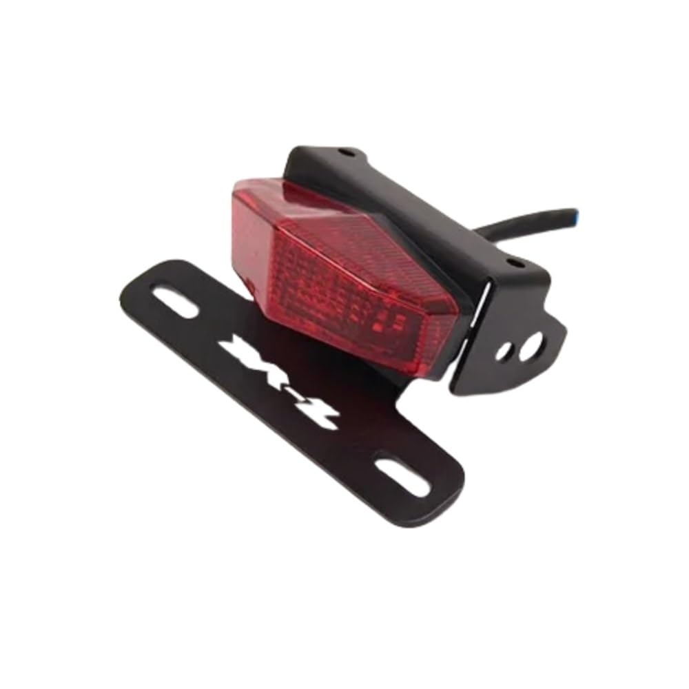 Nummernschildhalterung Motorrad Kennzeichenhalter Hinten Schwanz Ordentlich Bremslichter Und Für DRZ400S(Red) von Hjiaodq