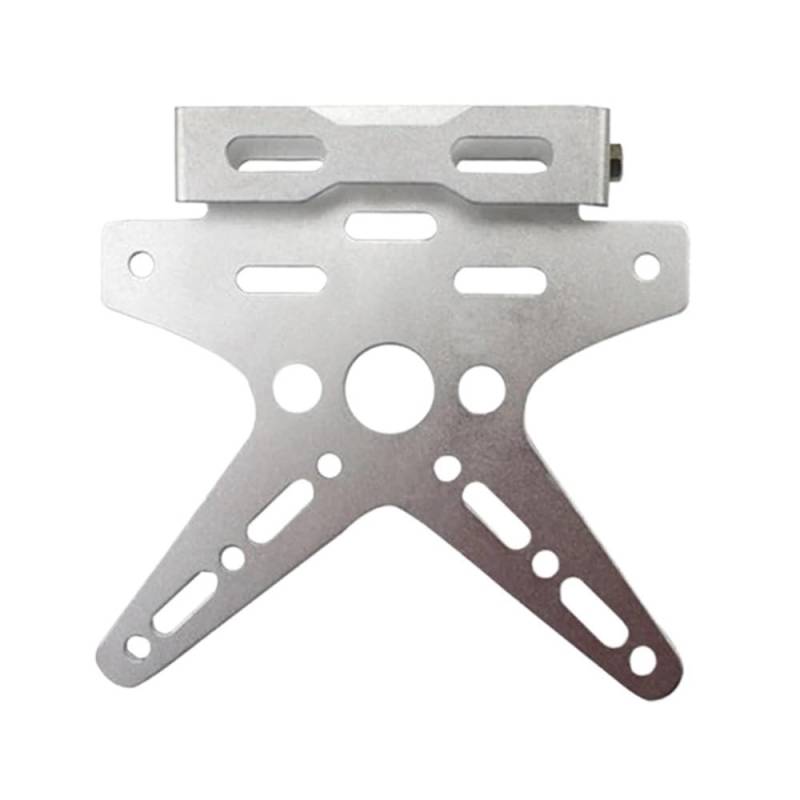 Nummernschildhalterung Motorrad Kennzeichenhalter Universell Verstellbar Motorrad Kennzeichenrahmen Nummernabdeckung Für C&FMOTO(White) von Hjiaodq