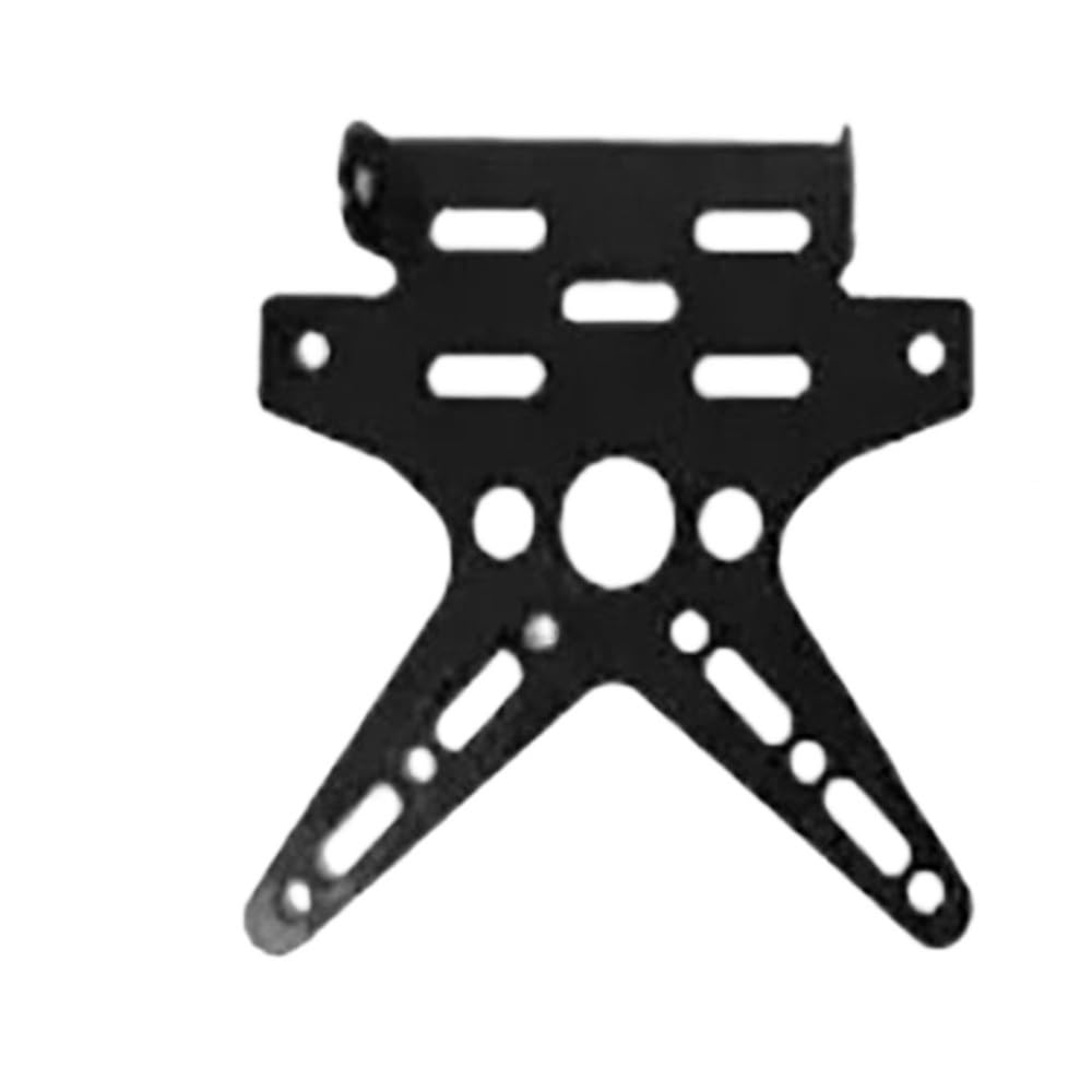 Nummernschildhalterung Motorrad Kurze Kennzeichenhalter Halterung Faltbare Registrierung Nummernschild Rücklichtmontage Für R15(Black) von Hjiaodq
