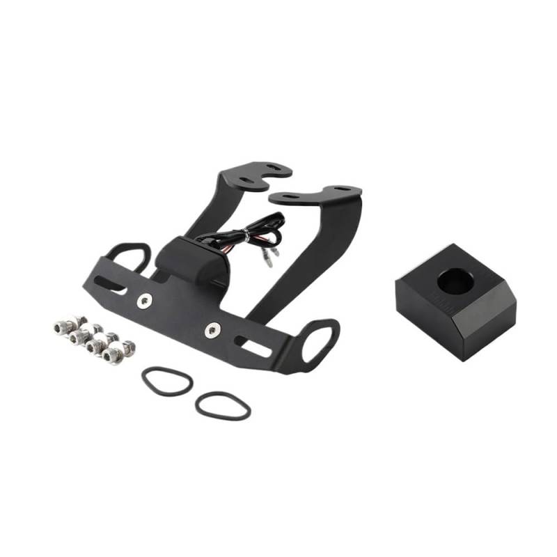 Nummernschildhalterung Motorrad Schwanz Tidy Kennzeichenhalter Kit Kennzeichenhalter Für FZ-09(1 Set Bracket Slider) von Hjiaodq