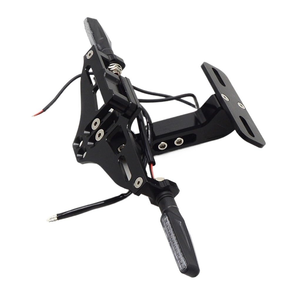 Nummernschildhalterung Motorrad Universal Halterung Licht Schwanz Kennzeichenhalter Für(Type l) von Hjiaodq