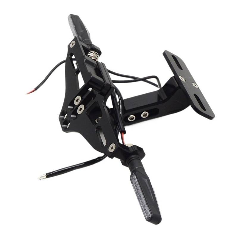 Nummernschildhalterung Motorrad Universal Halterung Licht Schwanz Kennzeichenhalter Für(Type l) von Hjiaodq