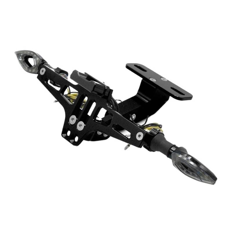 Nummernschildhalterung Motorrad Universal Halterung Licht Schwanz Kennzeichenhalter Für(Type r) von Hjiaodq