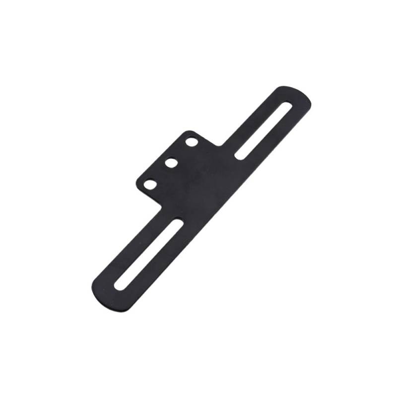 Nummernschildhalterung Motorrad Universal Kennzeichen Halter Unterstützung Hinten Schwanz Licht Halterung Montage Halterung(Black) von Hjiaodq