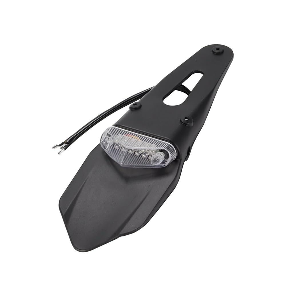 Nummernschildhalterung Motorrad Universal Rücklicht Bremsleuchte Mit Hinterem Kennzeichenhalter(Type B) von Hjiaodq