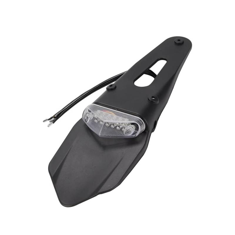 Nummernschildhalterung Motorrad Universal Rücklicht Bremsleuchte Mit Hinterem Kennzeichenhalter(Type B) von Hjiaodq
