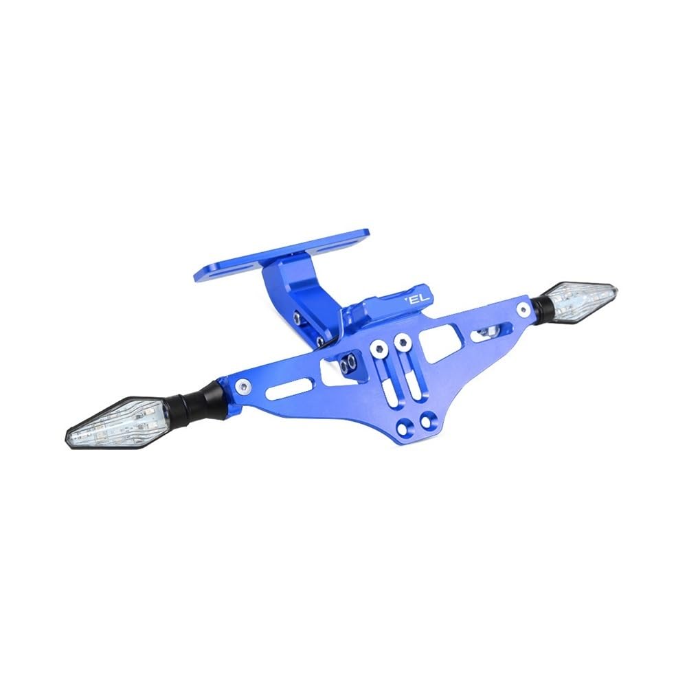 Nummernschildhalterung Motorrad Universal Verstellbarer Hinterer Kennzeichenhalter Mit Licht Für D&ucati(Type p) von Hjiaodq