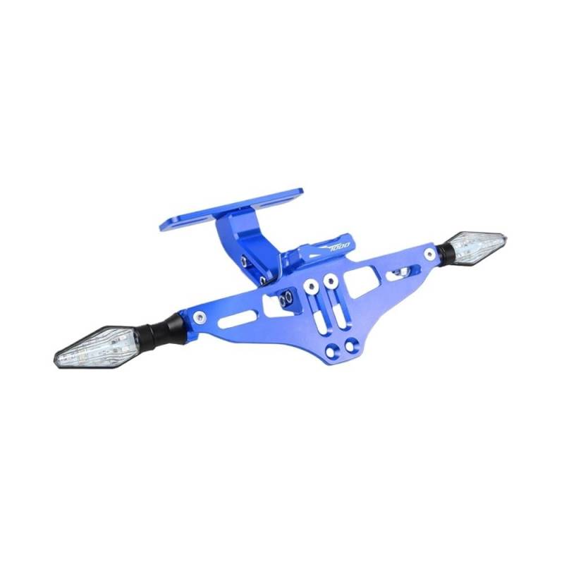 Nummernschildhalterung Motorrad Universal Verstellbarer Hinterer Kennzeichenhalter Mit Licht Für D&ucati(Type p) von Hjiaodq
