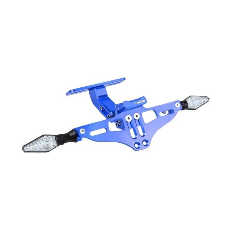 Nummernschildhalterung Motorrad Verstellbarer Schwanz Ordentlicher Hinterer Kennzeichenhalter Mit Licht Für A&PRILIA 1999–2004(Type 2) von Hjiaodq