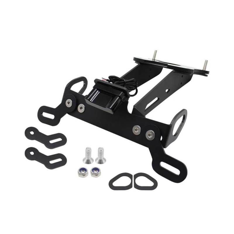 Nummernschildhalterung Motorrad Zubehör Schwanz Halterung Hinten Kennzeichen Halter Für(NO Logo) von Hjiaodq