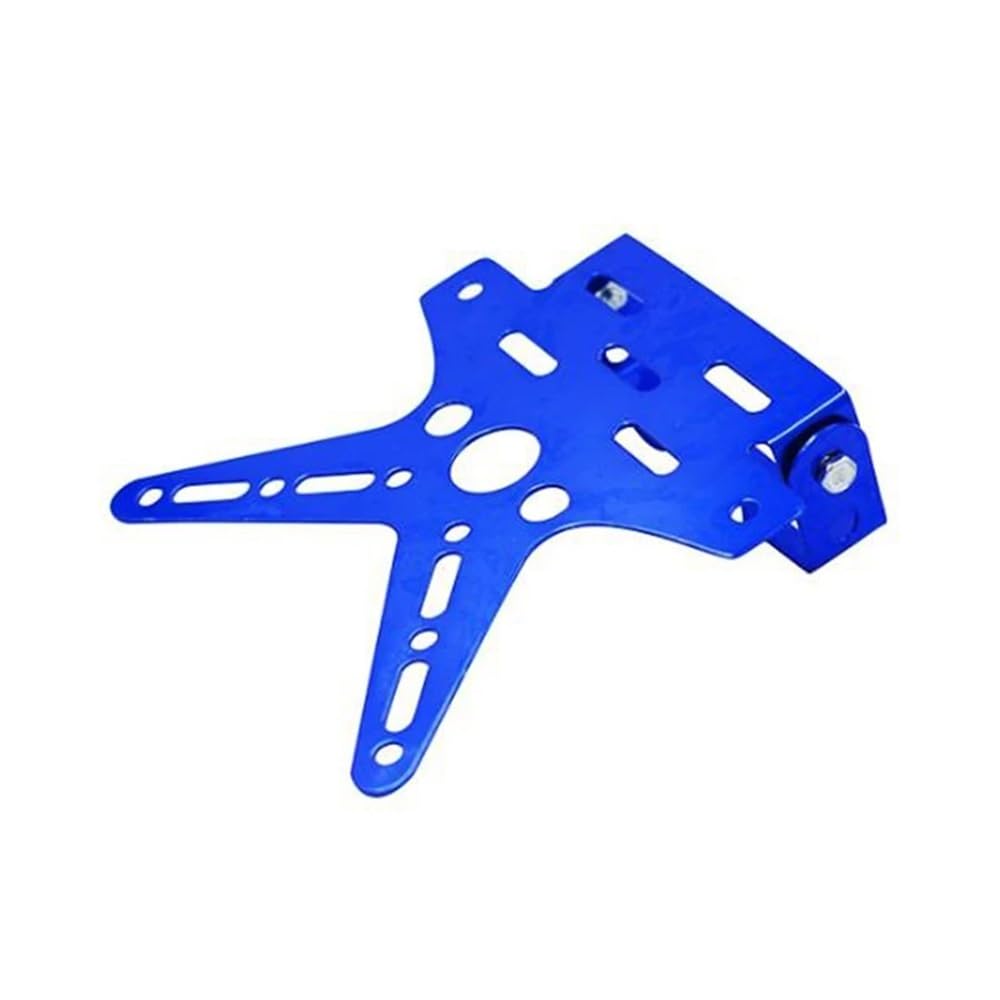 Nummernschildhalterung Nummernschildrahmen Motorrad Heckhalterung Angepasster Universeller Kennzeichenhalter(Blue) von Hjiaodq