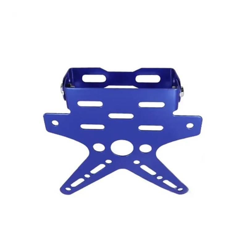 Nummernschildhalterung Universal Aluminium Einstellbare Halterung Registrierung Nummer Platte Abdeckung Motorrad Teile Motorrad Kennzeichen Halter(Blue1) von Hjiaodq