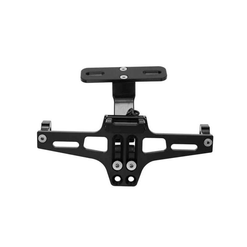 Nummernschildhalterung Universal Motorrad Kennzeichen Halter Hinten Halterung Für(Black) von Hjiaodq