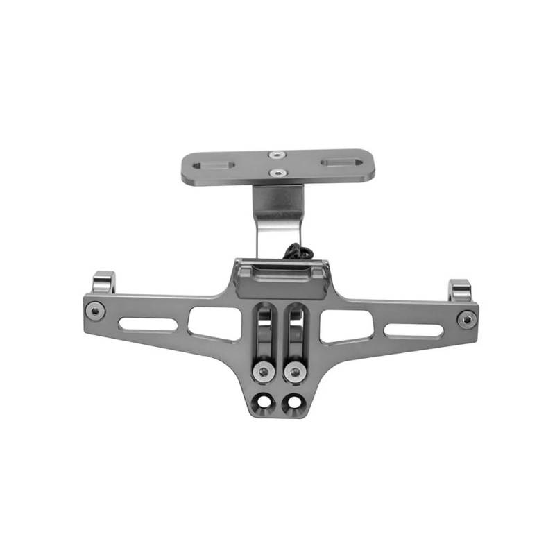 Nummernschildhalterung Universal Motorrad Kennzeichen Halter Hinten Halterung Für(Gray) von Hjiaodq