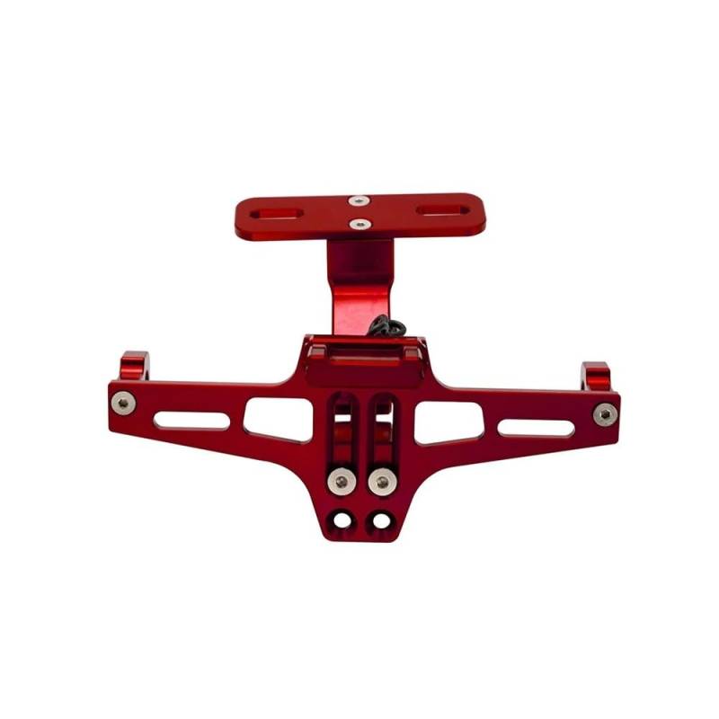 Nummernschildhalterung Universal Motorrad Kennzeichen Halter Hinten Halterung Für(Red) von Hjiaodq