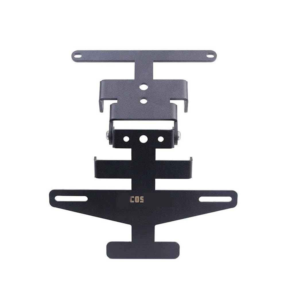 Nummernschildhalterung Universal Motorrad Zubehör Kennzeichen Halter Kennzeichen Halterung Edelstahl Klapp Für B&ENELLI(with Signal Stands) von Hjiaodq