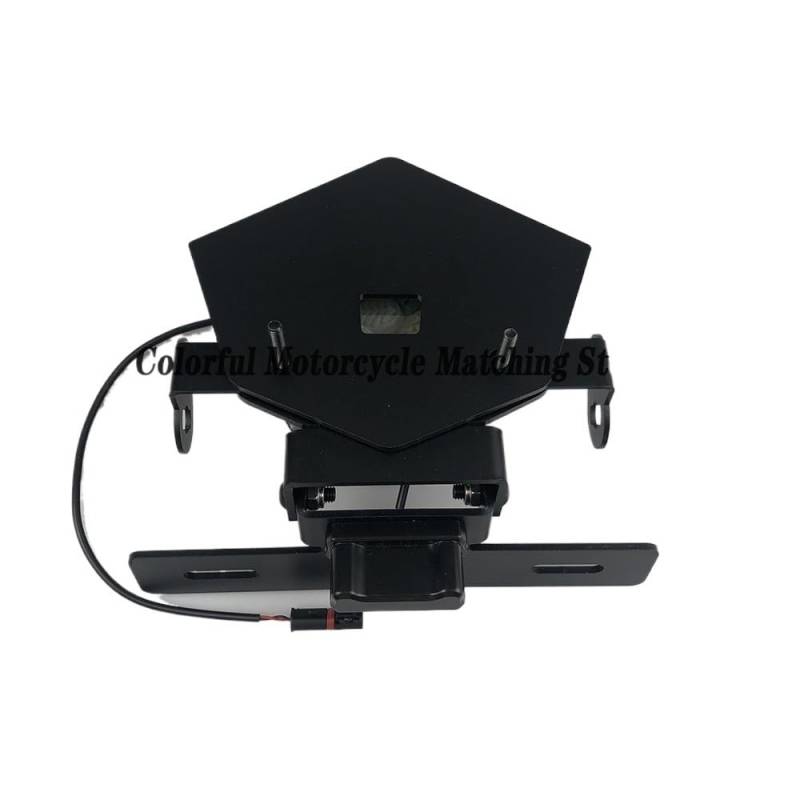 Nummernschildhalterung Verstellbarer Kurzer Nummernschildhalter Für S1000RR Kennzeichenhalter Motorrad(100-155mm) von Hjiaodq