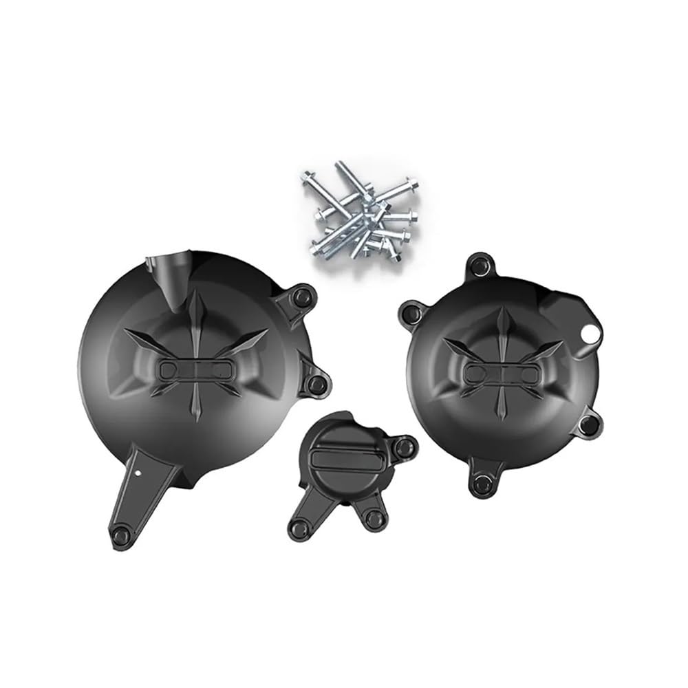 Statorabdeckung Motorrad Lichtmaschine Kupplung Schutz Abdeckung Zubehör Für ER6N Für ER6F Für VERSYS650 2006~2023 Motor Abdeckung(One Set) von Hjiaodq
