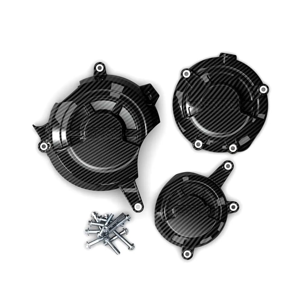 Statorabdeckung Motorrad Lichtmaschine Kupplung Schutz Abdeckung Zubehör Motor Abdeckung Für CB1000R 2018~2024 Für CB 1000 R(One Set (CF Texture)) von Hjiaodq