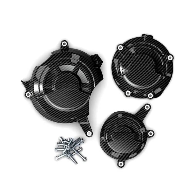Statorabdeckung Motorrad Lichtmaschine Kupplung Schutz Abdeckung Zubehör Motor Abdeckung Für CB1000R 2018~2024 Für CB 1000 R(One Set (CF Texture)) von Hjiaodq