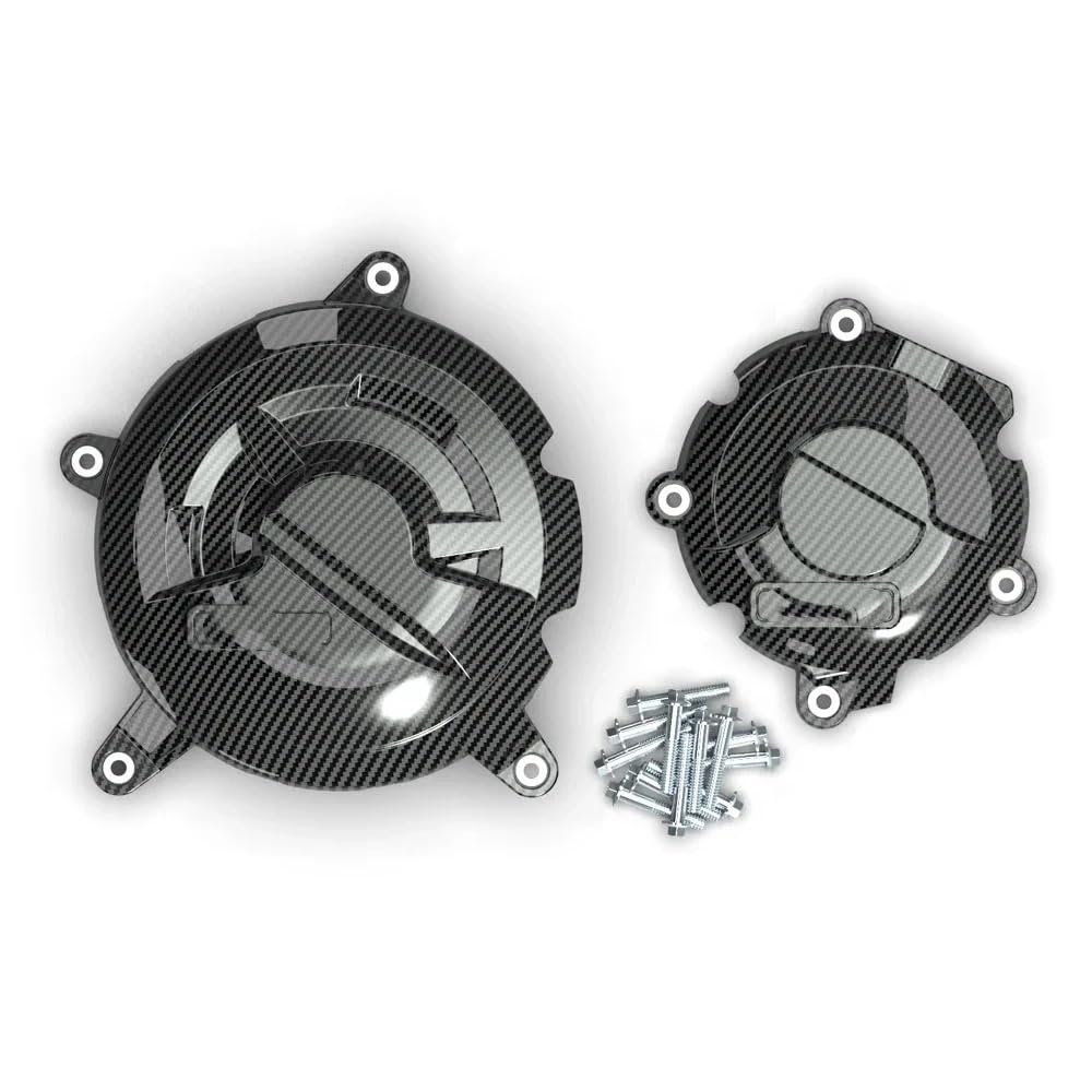 Statorabdeckung Motorrad Lichtmaschine Kupplung Schutz Abdeckung Zubehör Motor Abdeckung Für GSX1300R Für HA&YABUSA 2021 2022-2024(1 Set-CF) von Hjiaodq