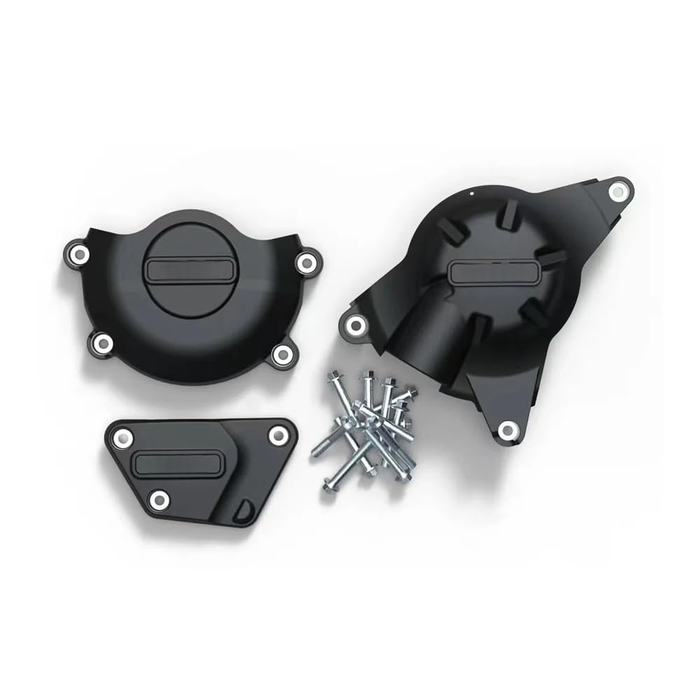 Statorabdeckung Motorrad Lichtmaschine Kupplung Schutz Abdeckung Zubehör Motor Abdeckung Für YZF Für R6 2006~2023(1 Set-black) von Hjiaodq