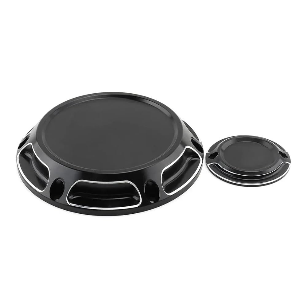 Statorabdeckung Motorrad Motor Kupplung Abdeckung Timing Kurbelwellen Fall Stator Kappe Für Sportster Für XL883 1200 Für SpuerLow 04-22(Type B) von Hjiaodq