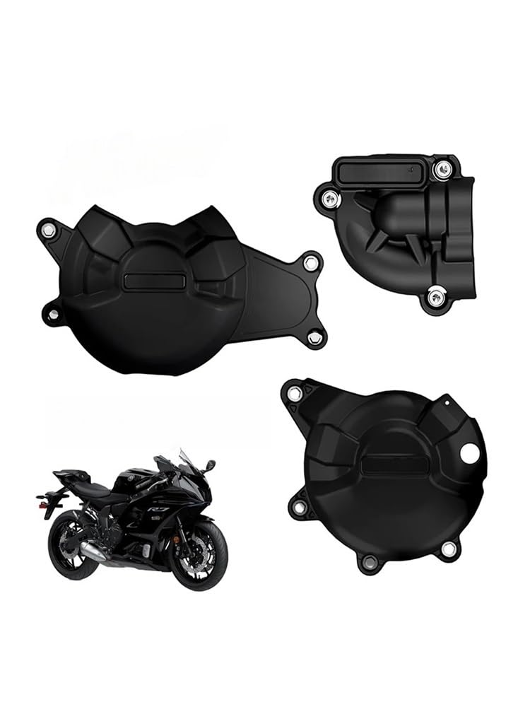 Statorabdeckung Motorräder Motorabdeckung Schutzgehäuse für Gehäuse für FZ07 für XSR700 für MT07 für A&DVENTURE für Tenere 700 2014-2024(New-style 1 SET R7) von Hjiaodq