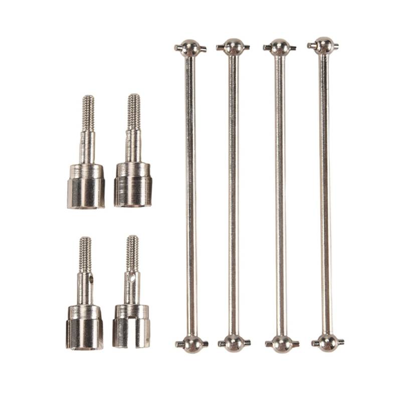 Hklshyd 08029 Dogbones 89,5 Mm & Achs Schenkel 02033 Antriebs Welle für 1/10 Redcat Auto Truck Silber von Hklshyd