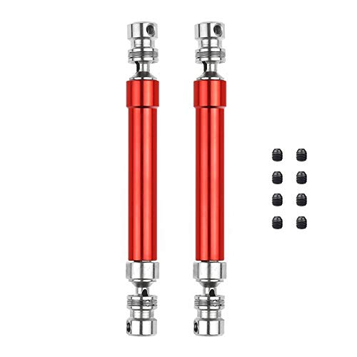 Hklshyd 2PCS Metall CVD Antriebswelle 110-160Mm für 1/10 RC Rock Crawler Axial SCX10 90046 Trx4, Rot Hklshyd 2PCS Metall CVD Antriebswelle 110-160Mm für 1/10 RC Rock Crawler Axial SCX10 90046 Trx4, Rot von Hklshyd