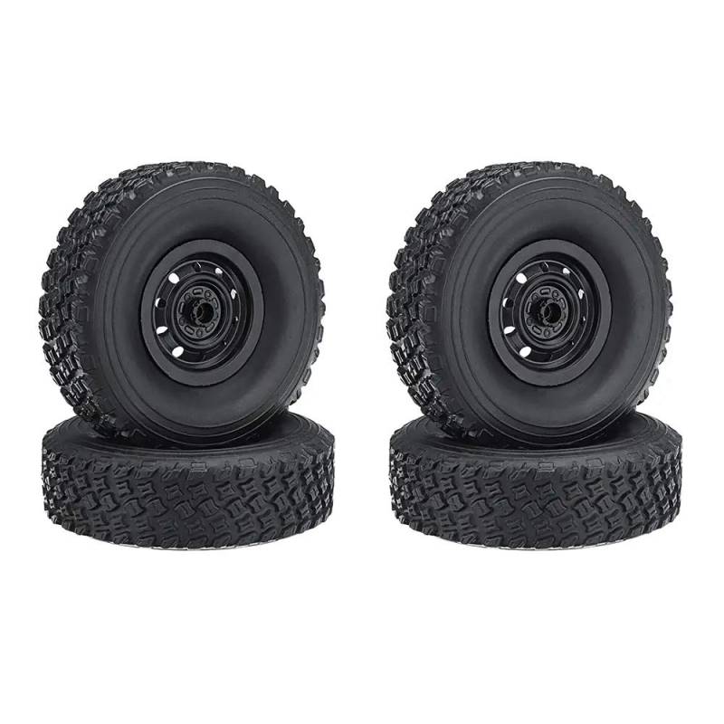 Hklshyd 4 StüCk RC Wagen Reifen Reifen Rad Upgrades ZubehöR für MN D90 D91 D99 MN99S C14 C24 C34 C44 RC Wagen Teile von Hklshyd