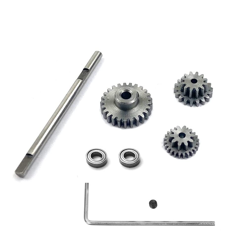 Hklshyd Metallgetriebe mit D-Achsen-Getriebe Stahlzahnräder Satz für D12 1/10 Rc Auto Upgrade Teile Zubehör Hklshyd Metallgetriebe mit D-Achsen-Getriebe Stahlzahnräder Satz für D12 1/10 Rc Auto Upgrade Teile Zubehör von Hklshyd