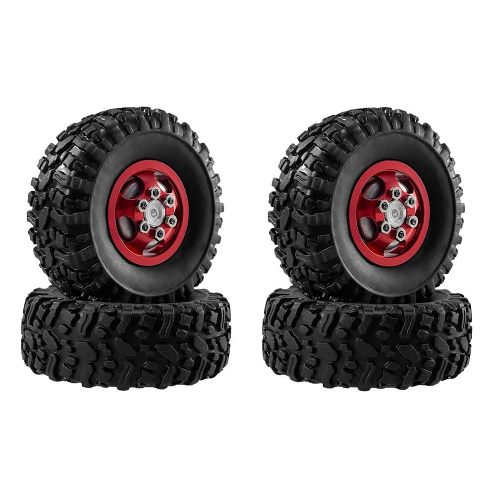 Hklshyd Rot für 1/12 MN82 LC79 MN78 Naughty Dragon Ferngesteuertes Autozubehör Metall-Upgrade-Felgen und Reifen Hklshyd Rot für 1/12 MN82 LC79 MN78 Naughty Dragon Ferngesteuertes Autozubehör Metall-Upgrade-Felgen und Reifen von Hklshyd