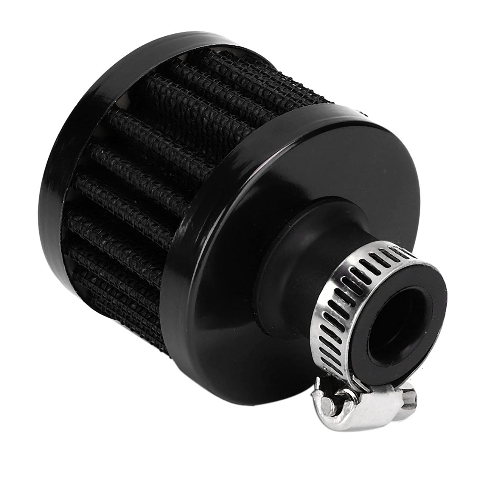 13 mm Mini-Öleinlassfilter Kurbelgehäuse Entlüftungsventil Kurbelgehäuseentlüftung Universal-Autozubehör(schwarz) von Hlyjoon