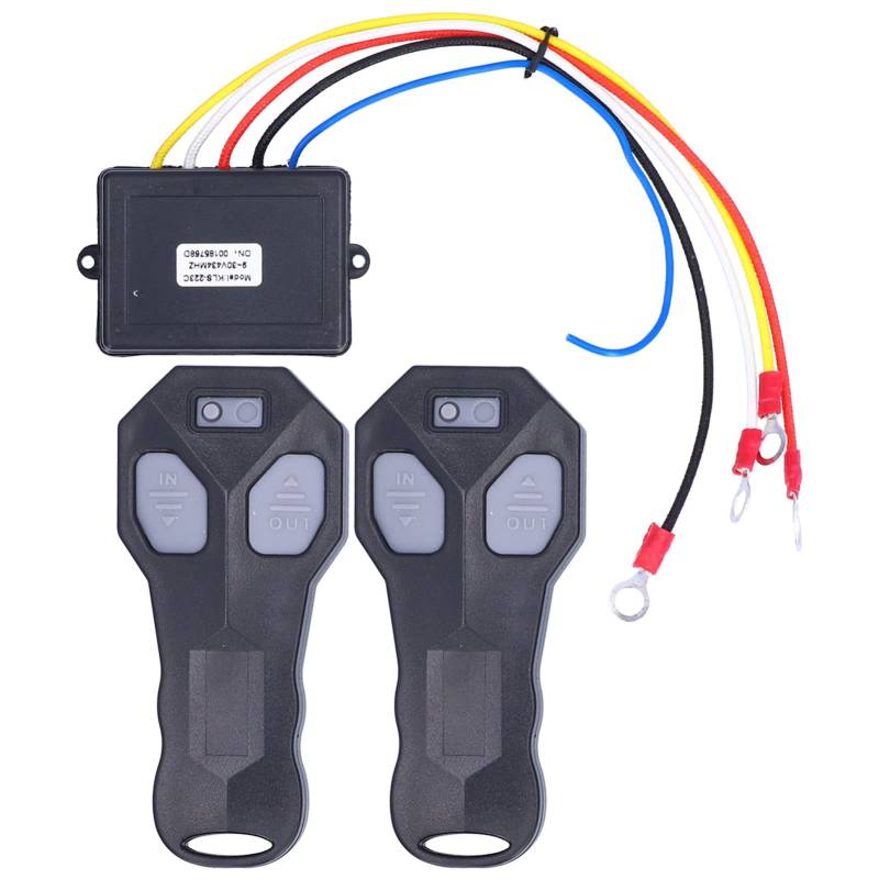 Drahtlose Winden-Fernbedienung, 2 Stück 434 MHz Drahtlose Winden-Fernbedienung 12V Elektrischer Ersatz für ATV Truck Universal von Fydun