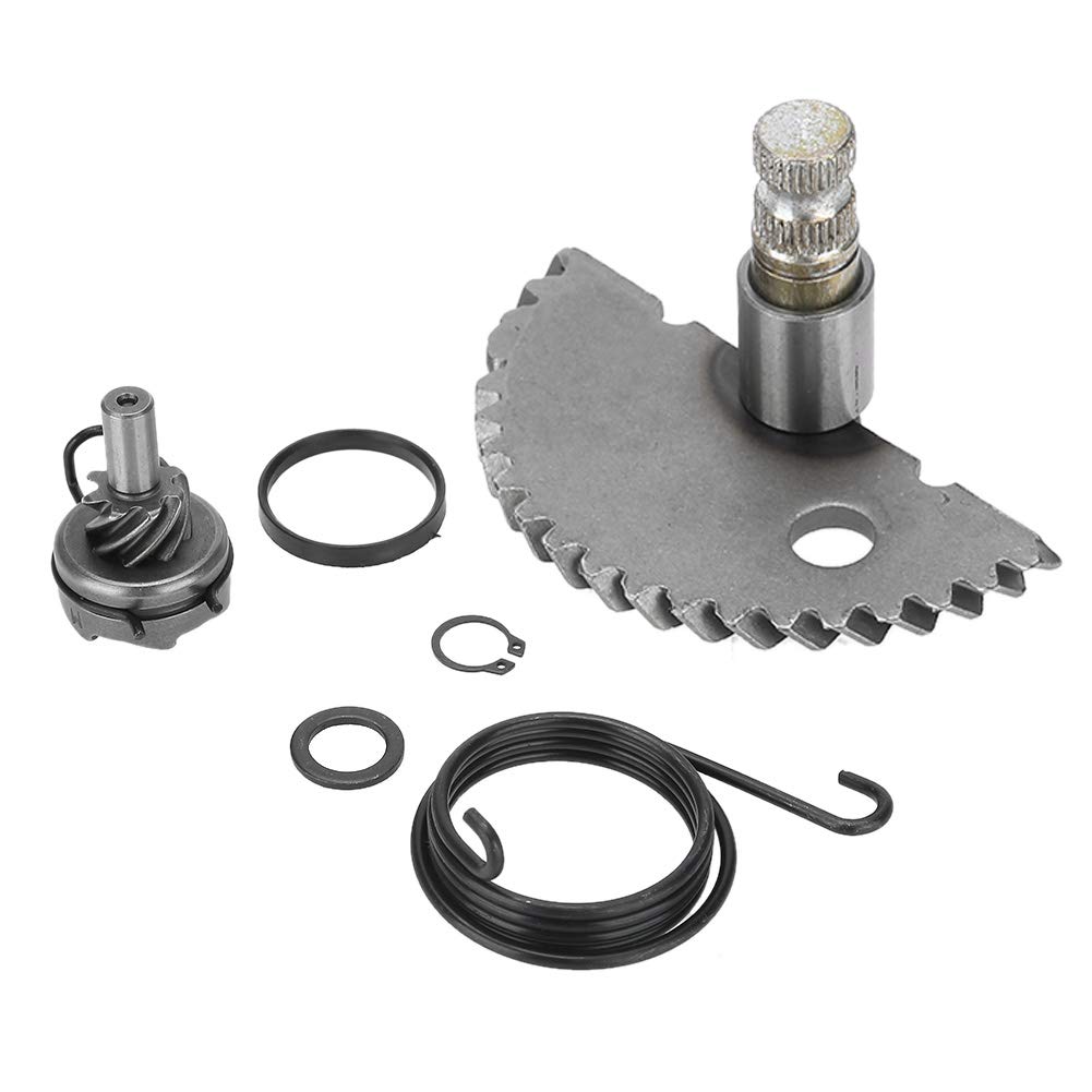 Hlyjoon Auto Aluminium Kick Start Welle Idler Gear Assembly Set Passend für Roller GY6 50CC 80CC 139QMB Roller Moped von Hlyjoon