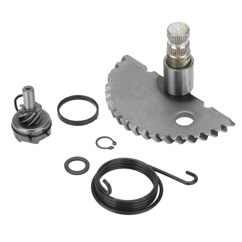 Hlyjoon Auto Aluminium Kick Start Welle Idler Gear Assembly Set Passend für Roller GY6 50CC 80CC 139QMB Roller Moped von Hlyjoon
