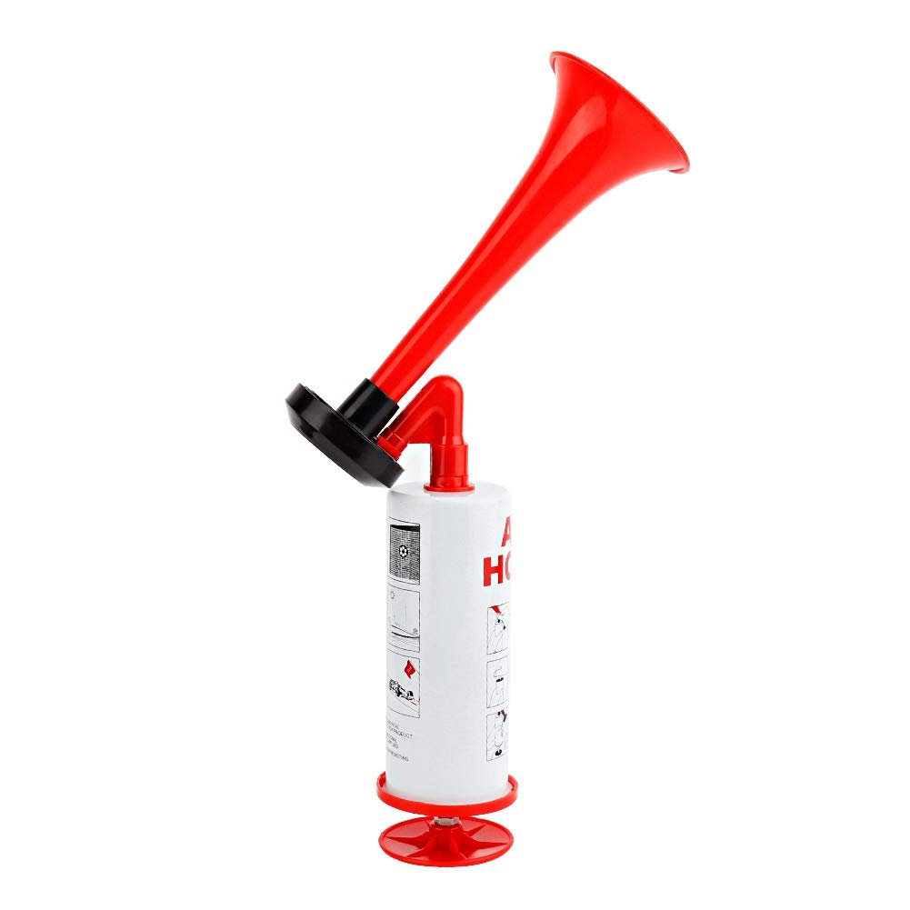 Signal Gas Horn - airhorn druckluft tröte,Handheld Air Pumpe Laut Sound Hand Signalhorn für Sportveranstaltungen Camping Auto Marine Boot Sicherheit Feueralarm Aluminium + ABS von Hlyjoon