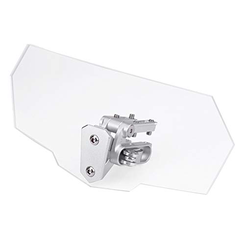 Hlyjoon Motorrad Universal Einstellbare Windschutzscheibe ABS Windabweiser Windschutzscheibe Windschutzscheibe-Clear Windabweiser Wind Splitter von Hlyjoon