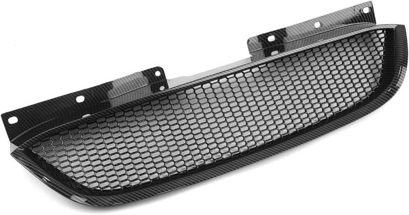 Kühlergrill Vorne Am Auto für Hyundai Genesis 2008-2012,Lufteinlassgitter,Kühlergrill Frontstoßstangengrill,Vorne Mitte Niere Grill,A/Carbon Fiber Look von HmhQ5