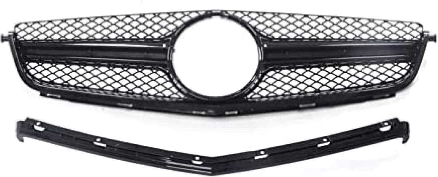 Kühlergrill Vorne Am Auto für Mercedes Benz W204 C63 AMG 2012-2014,Lufteinlassgitter,Kühlergrill Frontstoßstangengrill,Vorne Mitte Niere Grill Kühlergrill Vorne Am Auto für Mercedes Benz W204 C63 AMG 2012-2014,Lufteinlassgitter,Kühlergrill Frontstoßstangengrill,Vorne Mitte Niere Grill von HmhQ5