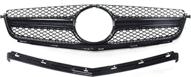 Kühlergrill Vorne Am Auto für Mercedes Benz W204 C63 AMG 2012-2014,Lufteinlassgitter,Kühlergrill Frontstoßstangengrill,Vorne Mitte Niere Grill von HmhQ5
