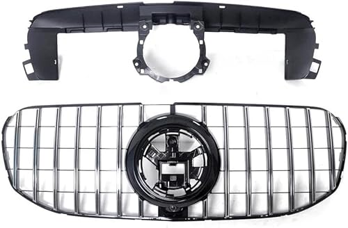 Kühlergrill Vorne Am Auto für Mercedes Benz X167 GLS-Class 2020-2024 GLS450 GLS580,Lufteinlassgitter,Kühlergrill Frontstoßstangengrill,Vorne Mitte Niere Grill,B/Silver. Kühlergrill Vorne Am Auto für Mercedes Benz X167 GLS-Class 2020-2024 GLS450 GLS580,Lufteinlassgitter,Kühlergrill Frontstoßstangengrill,Vorne Mitte Niere Grill,B/Silver. von HmhQ5