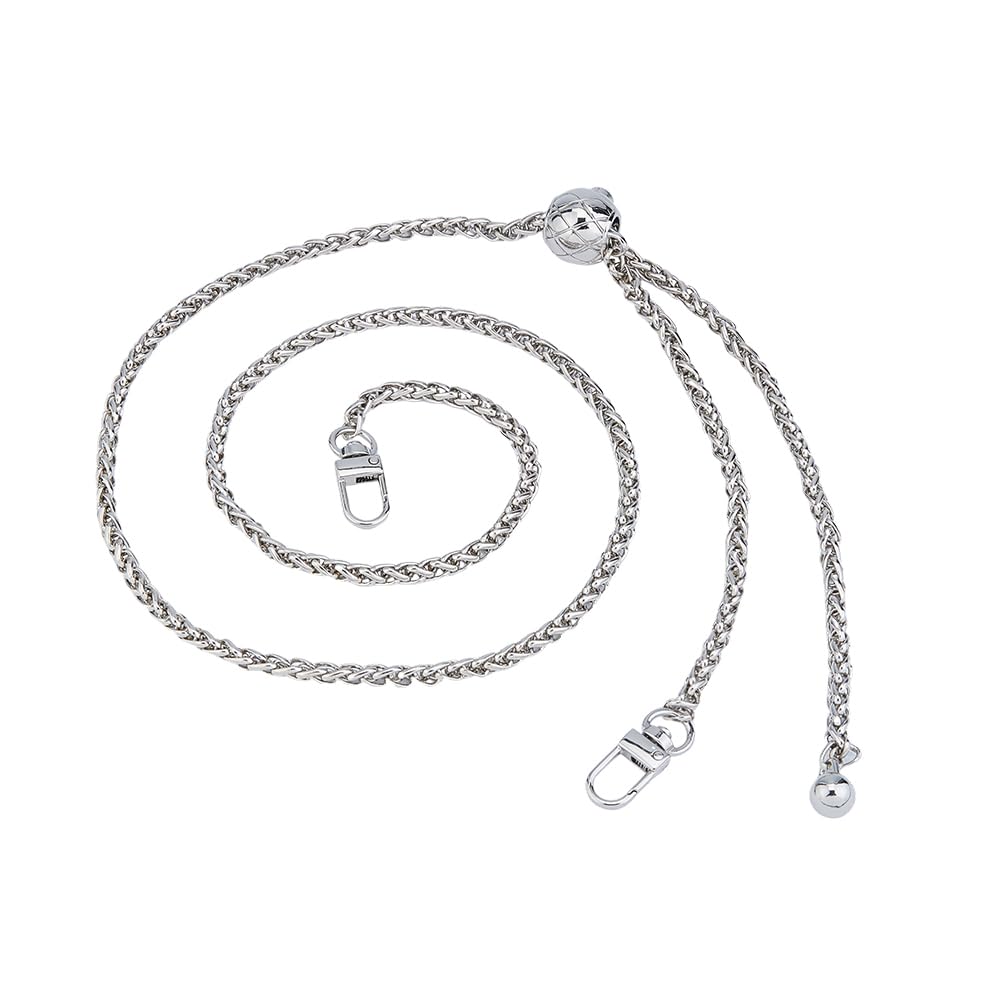Hobbspring Metall Ersatzkettenriemen Für Handtaschen Mit Kugelperle Platin Schultertaschenriemen Legierung Abnehmbarer Taschengriff Verstellbare Flache Ketten Umhängetaschen Kettenriemen Hobbspring Metall Ersatzkettenriemen Für Handtaschen Mit Kugelperle Platin Schultertaschenriemen Legierung Abnehmbarer Taschengriff Verstellbare Flache Ketten Umhängetaschen Kettenriemen von Hobbspring
