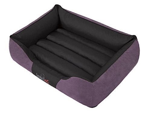 HOBBYDOG HUNDEBETT NICE Größe XXL - 110 x 90 cm LILA / VIOLETT Bett Betten Hundematte Matte Matratze Ruheplatz Platz Schlafplatz Hundebett Hunde Tier Haustier Hundematratze Hundekissen Kissen Sofa Hundesofa von HobbyDog