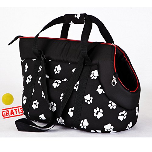 HOBBYDOG TORCWL3 + Ball gratis TRANSPORT BAG Transporttasche für Hunde und Katzen Hundetasche Katzentasche Transporttasche Tragetasche Transportbox (3 verschiedene Größen) (R2 (25 x 43 cm)) von HobbyDog