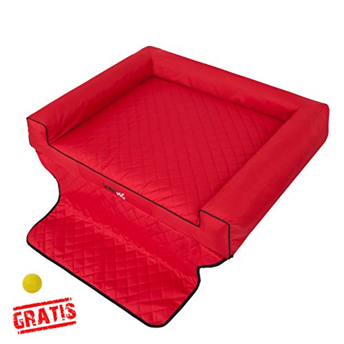HOBBYDOG VIKI TRUNK VITCZE6 + Ball gratis Autoschutzdecke Kofferraumschutzdecke Matratze (4 verschiedene Größen) (R4 (110 x 100 cm)) von HobbyDog