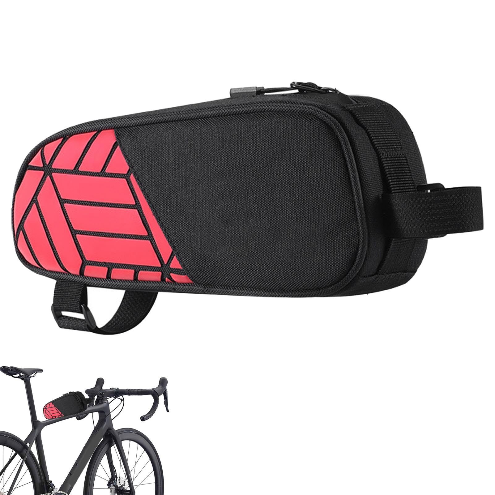 Hobngmuc wasserdichte Fahrradtasche, Fahrrad-Oberrohrtasche - Fahrradsatteltasche | wasserdichte kleine Tasche für Fahrradzubehör, Rahmenaufbewahrungs-Organizer-Tasche für Rennrad, Mountainbike, Hobngmuc wasserdichte Fahrradtasche, Fahrrad-Oberrohrtasche - Fahrradsatteltasche | wasserdichte kleine Tasche für Fahrradzubehör, Rahmenaufbewahrungs-Organizer-Tasche für Rennrad, Mountainbike, von Hobngmuc